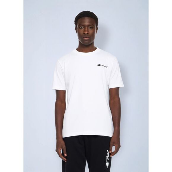 Off-White Men Ink Arrow Slim Logo T-Shirt